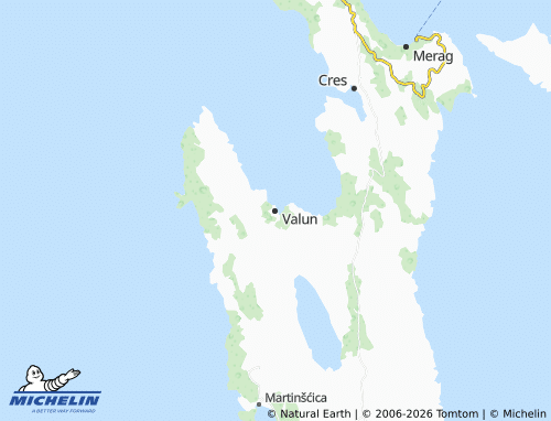 Mapa MICHELIN Valun - ViaMichelin