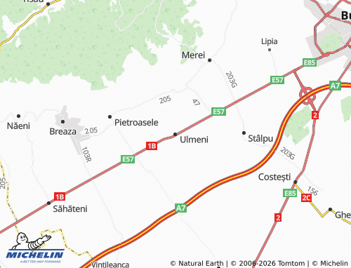 Carte MICHELIN Ulmeni - ViaMichelin