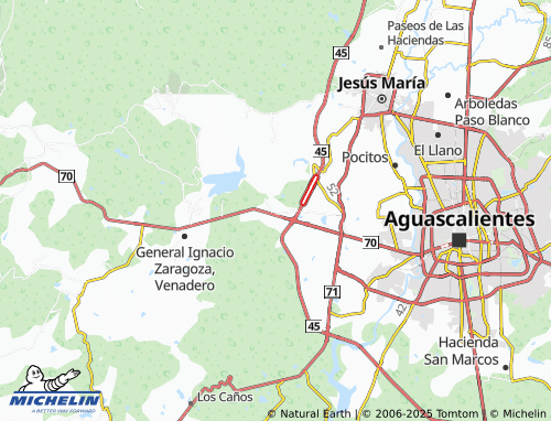 MICHELIN Villa de Monte Grande map - ViaMichelin