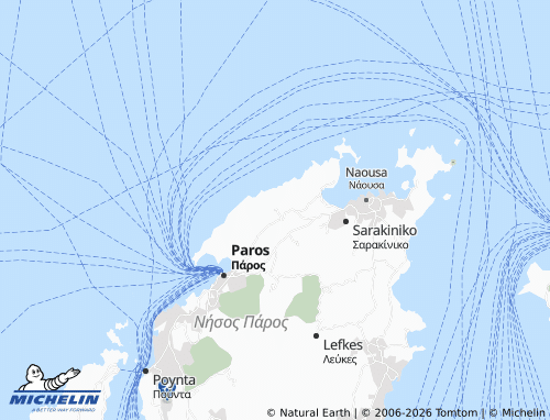 Carte MICHELIN Kamares Paros - ViaMichelin