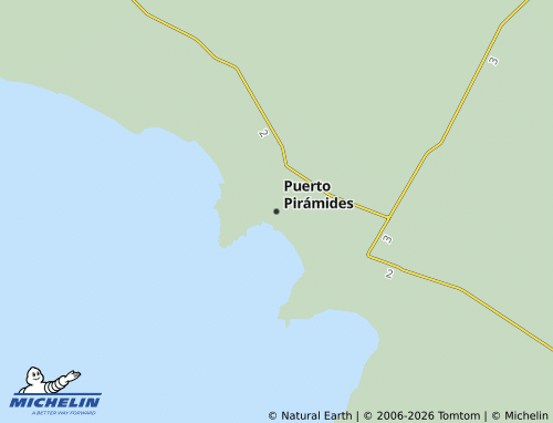 MICHELIN-Landkarte Puerto Pirámides - ViaMichelin