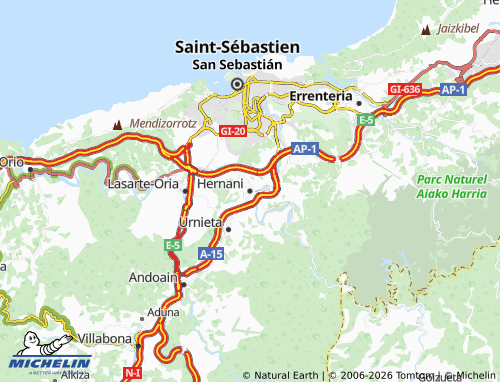 MICHELIN-Landkarte Hernani - ViaMichelin
