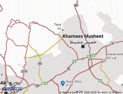 Carte MICHELIN al-Wadee'ah - ViaMichelin