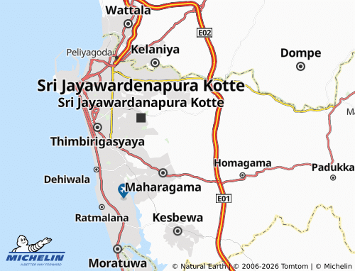 MICHELIN-Landkarte Wickramasinghapura - ViaMichelin