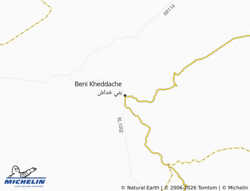 MICHELIN-Landkarte Bani Khadash - ViaMichelin