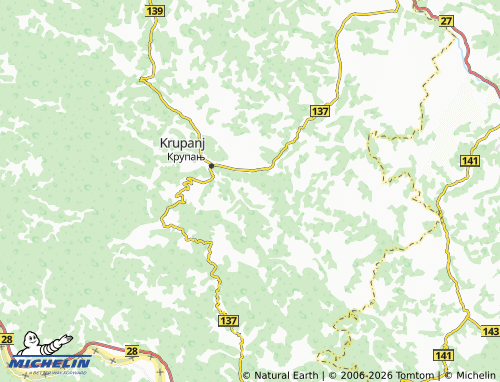 MICHELIN-Landkarte Banjevac - ViaMichelin