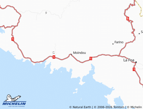 Mappa MICHELIN Moindou - ViaMichelin