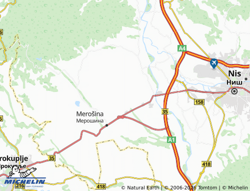 Mapa MICHELIN Mramorski Potok - ViaMichelin