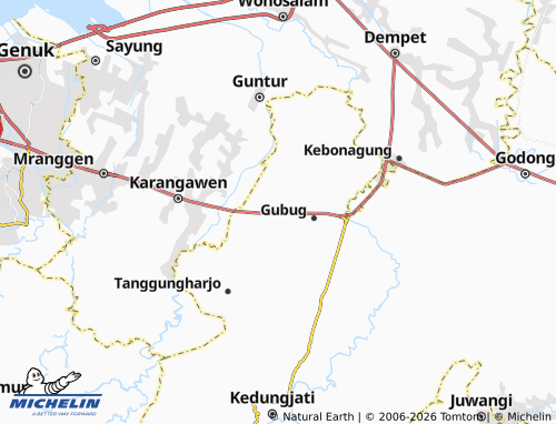 MICHELIN Gebangan map - ViaMichelin
