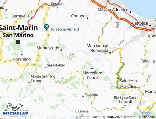 Mappa MICHELIN Gemmano - ViaMichelin