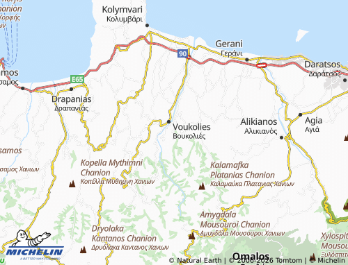 MICHELIN Lakkoi Voukolion map - ViaMichelin