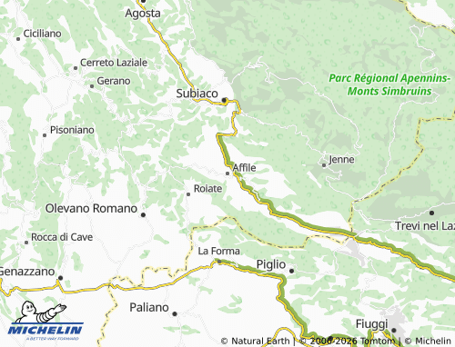 MICHELIN-Landkarte Affile - ViaMichelin