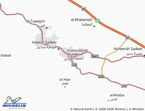 Carte MICHELIN al-Qadisiyyah - ViaMichelin