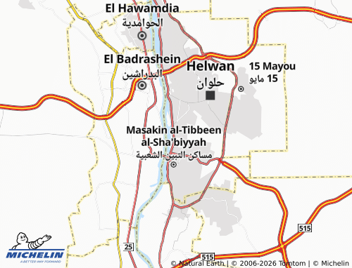 MICHELIN Kafr El Elw map - ViaMichelin