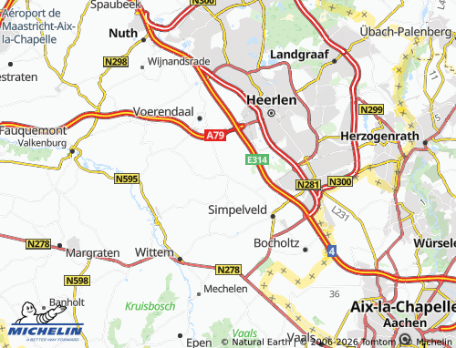 MICHELIN Ubachsberg map - ViaMichelin