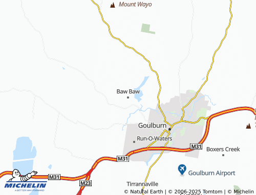 MICHELIN Baw Baw map - ViaMichelin