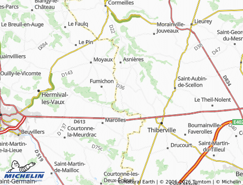 MICHELIN Piencourt map - ViaMichelin