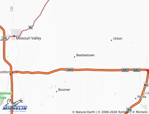 Mappa MICHELIN Beebeetown - ViaMichelin