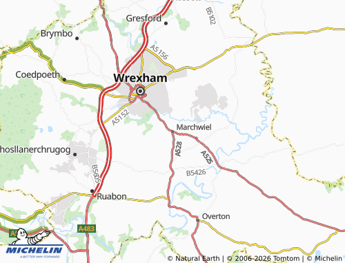 Mappa MICHELIN Marchwiel - ViaMichelin