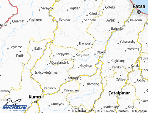 MICHELIN Kargucak map - ViaMichelin