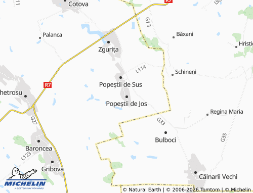 Mapa MICHELIN Popeștii de Jos - ViaMichelin