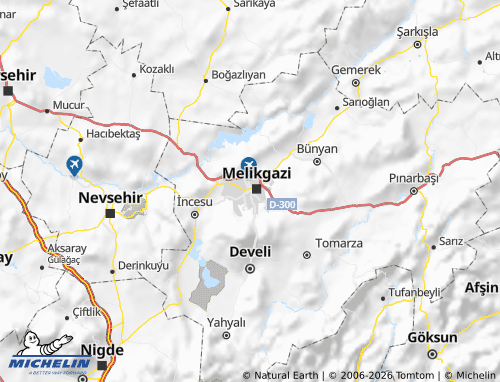 Mappa MICHELIN Kayseri - ViaMichelin
