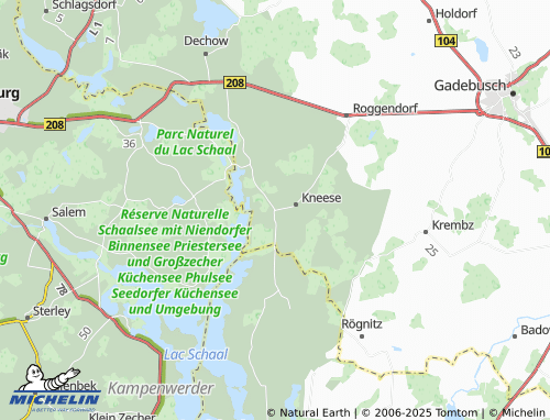 Mapa MICHELIN Kneese Dorf - ViaMichelin