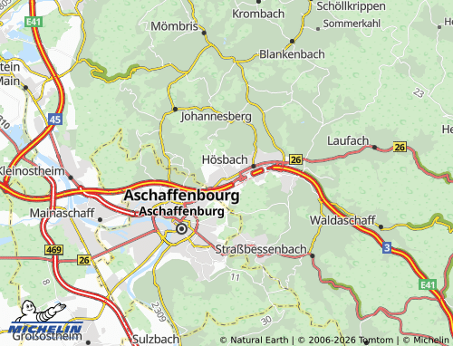 MICHELIN Goldbach map - ViaMichelin