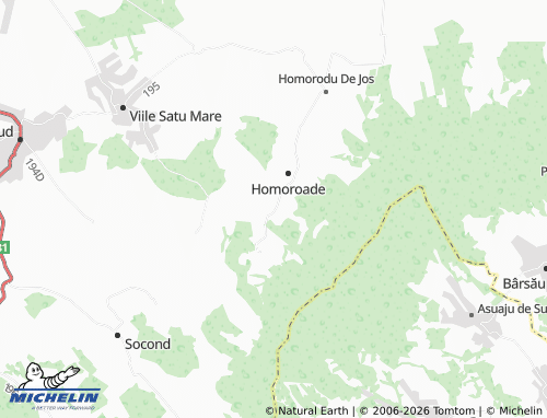 MICHELIN Homorodu de Sus map - ViaMichelin
