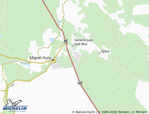 MICHELIN Los Casio map - ViaMichelin