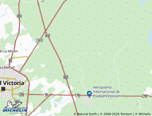 MICHELIN Viento Libre map - ViaMichelin