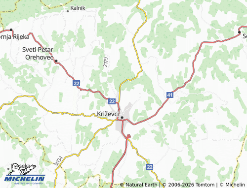 Kaart MICHELIN Mladine - ViaMichelin