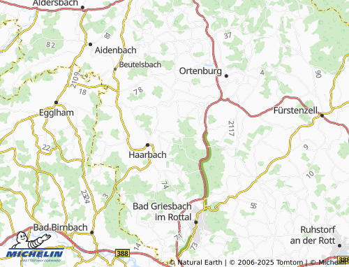 MICHELIN-Landkarte Bergham - ViaMichelin