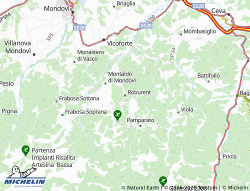 Kaart MICHELIN Roburent - ViaMichelin