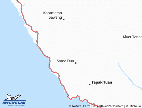 MICHELIN Alur Simerah map - ViaMichelin