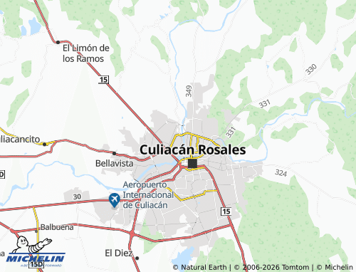 MICHELIN FOVISSSTE Humaya map - ViaMichelin