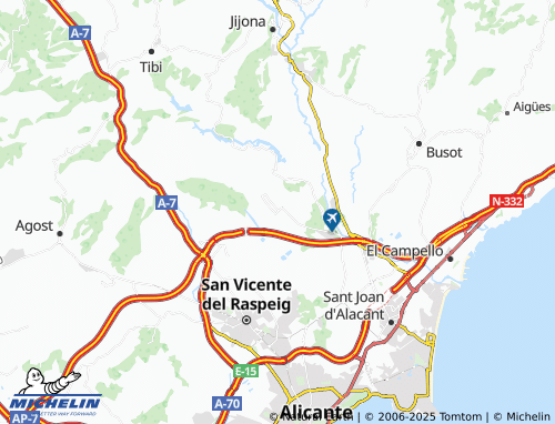 MICHELIN Urbanización la Vall del Sol map - ViaMichelin