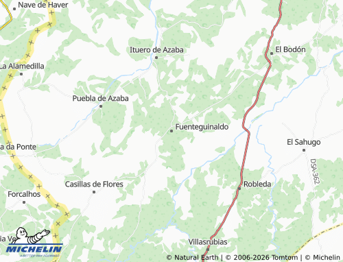 Carte MICHELIN Fuenteguinaldo - ViaMichelin