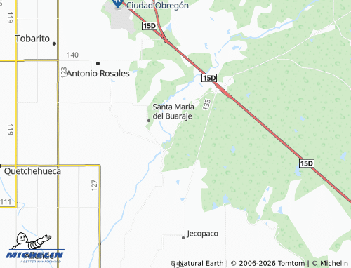 Mappa MICHELIN Nativos de Musuabampo - ViaMichelin