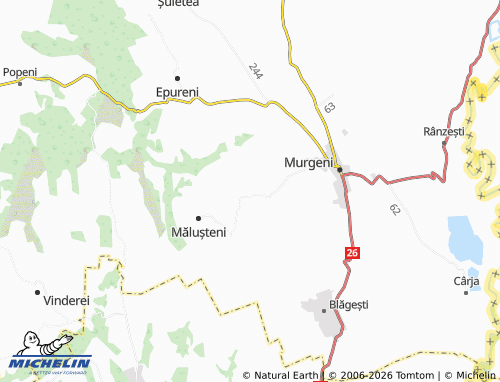 MICHELIN Sărățeni map - ViaMichelin