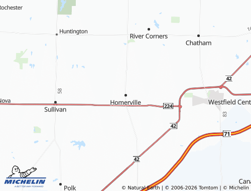 Mappa MICHELIN Homerville - ViaMichelin