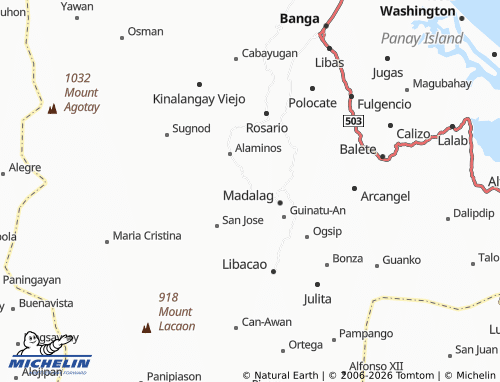 MICHELIN Balactasan map - ViaMichelin
