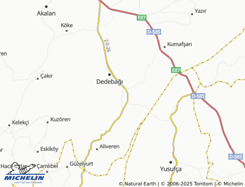MICHELIN-Landkarte Darıveren - ViaMichelin