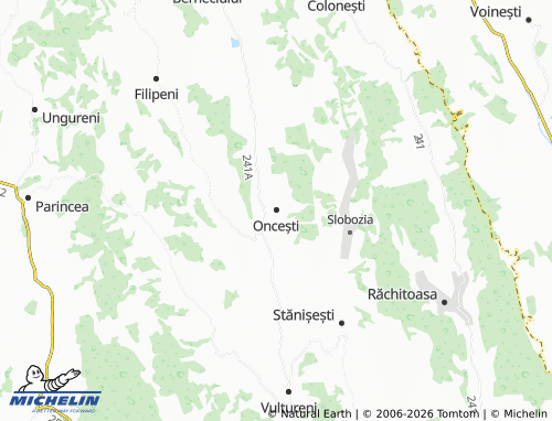 Mappa MICHELIN Oncești - ViaMichelin