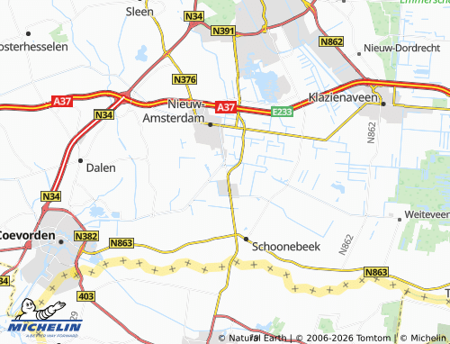 MICHELIN Zandpol map - ViaMichelin