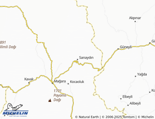 MICHELIN Sarıaydın map - ViaMichelin