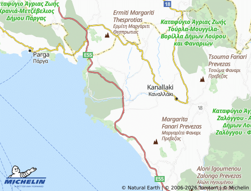 MICHELIN Mesopotamo map - ViaMichelin