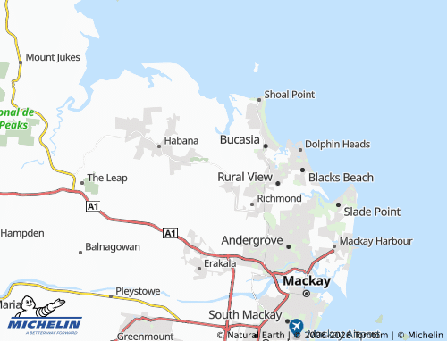 Mapa MICHELIN Nindaroo - ViaMichelin