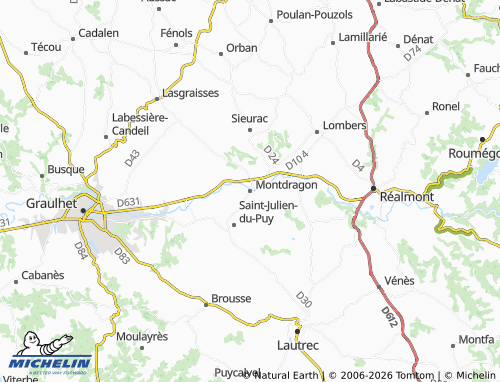 Mapa MICHELIN Montdragon - ViaMichelin