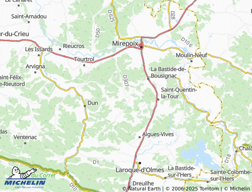 Carte MICHELIN Saint-Julien-de-Gras-Capou - ViaMichelin